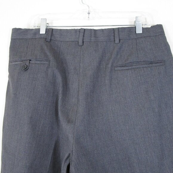 Burberry London Mens Solid Gray Wool Two Button Suit Size 41R Pants 35 X 31 - Picture 10 of 11